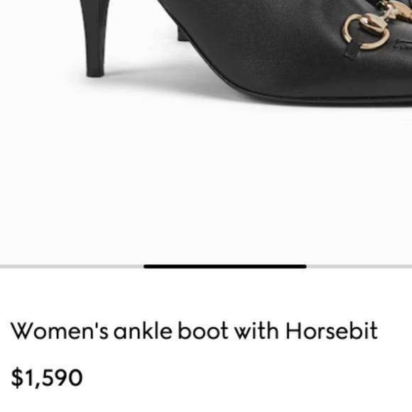 GUCCI RODIN MADE IN ITALY GENUINE BLACK LEATHER SHORT BOOTS sz 8.5 - Picture 4 of 10